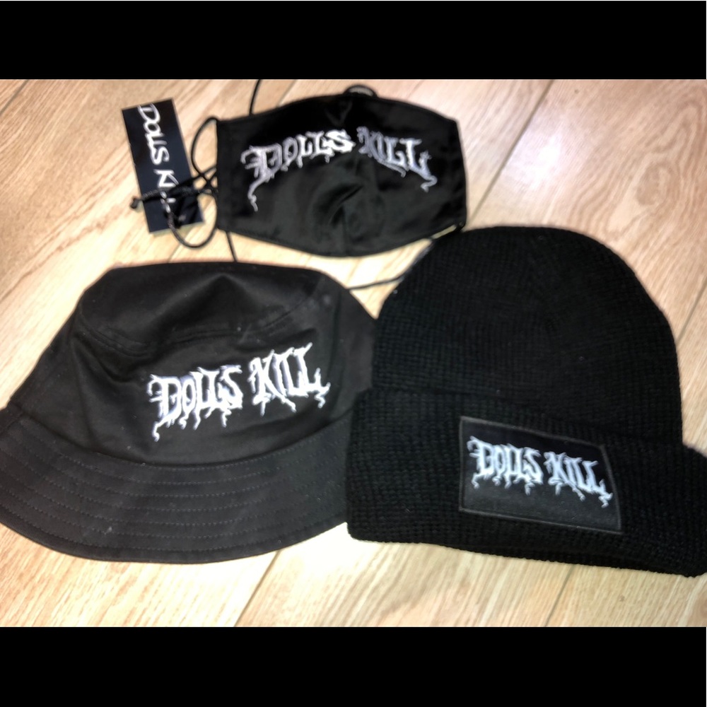 3-Piece Dollskill Set (Bucket hat, mask, beanie)